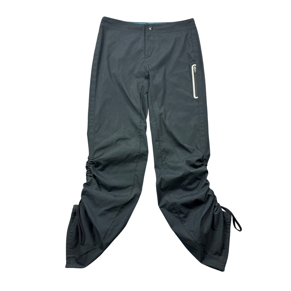 Columbia Omni-Shield Black Hiking Ruched Cinch Hem Pants Womens Size 4/36